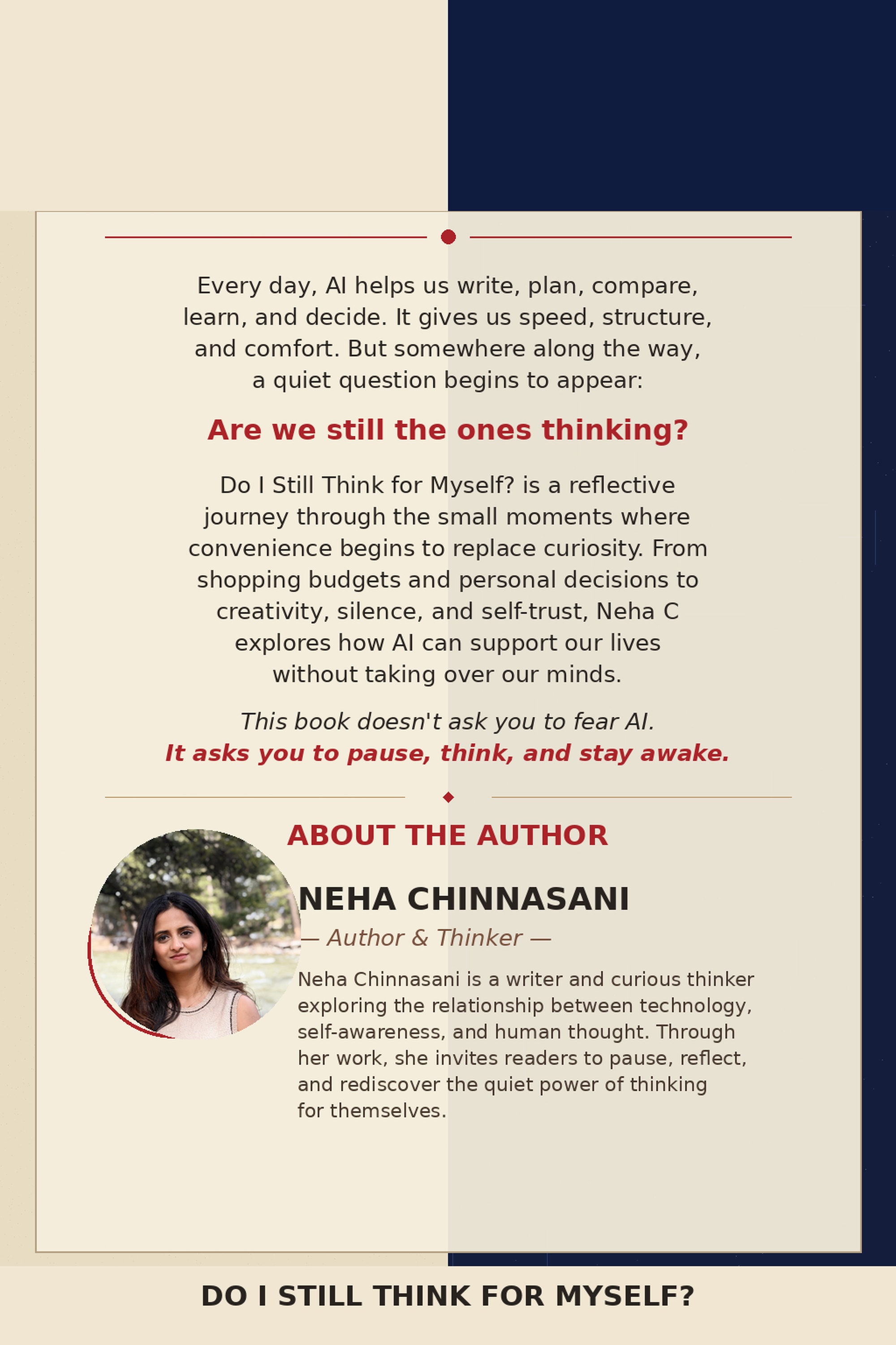 Back cover of Do I Still Think for Myself?